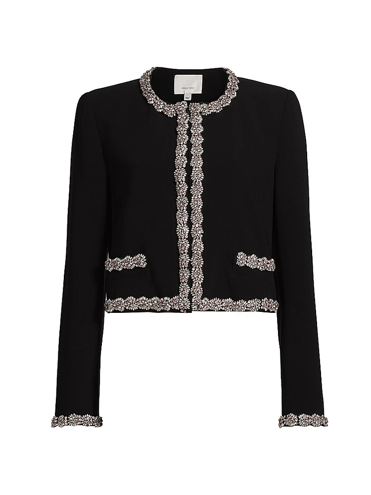 Penelope Sunburst Crepe Jacket
