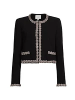 Penelope Sunburst Crepe Jacket