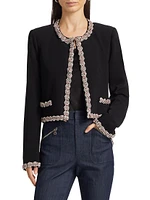 Penelope Sunburst Crepe Jacket