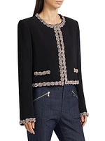 Penelope Sunburst Crepe Jacket