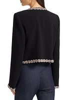 Penelope Sunburst Crepe Jacket