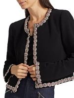 Penelope Sunburst Crepe Jacket