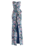 Kai Embellished Bustier Body-Con Gown