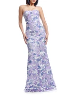 Sheridan Sequined Strapless Mermaid Gown
