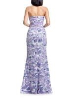 Sheridan Sequined Strapless Mermaid Gown