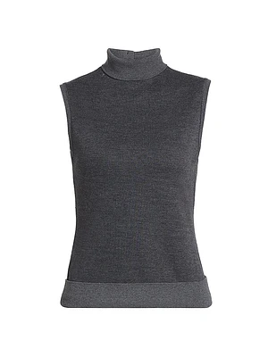 Sandrine Fine-Knit Sleeveless Top