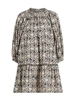Angelica Cotton Printed Minidress