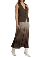 Lauren Mixed Media Cocktail Dress