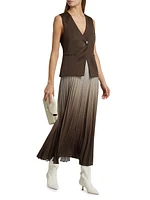 Lauren Mixed Media Cocktail Dress