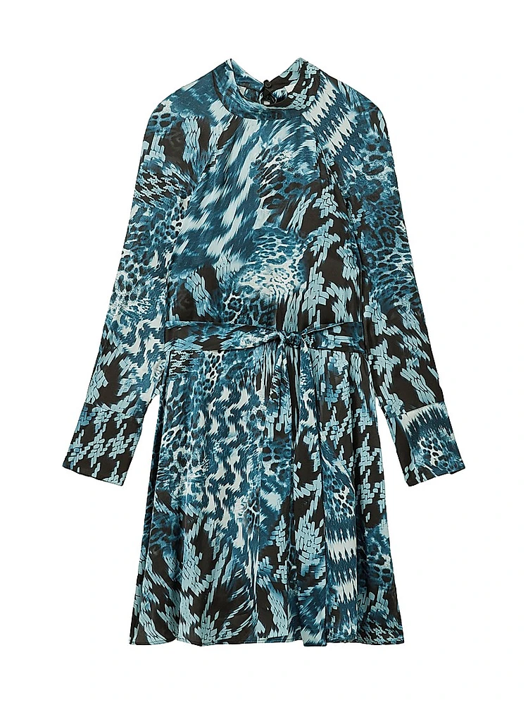 Ester Printed Flippy Minidress