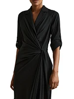 Whitney Wrap Midi-Dress