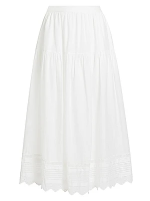 Tilda Cotton A-Line Maxi Skirt