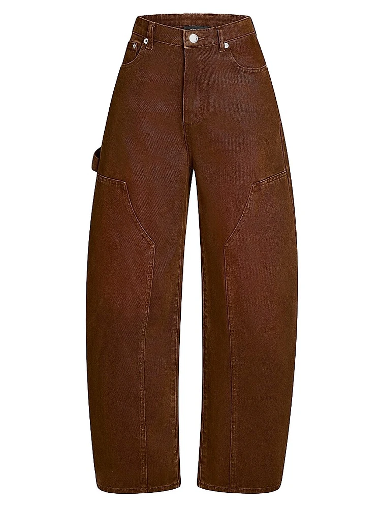 Marbel Mid Rise Barrel Jeans