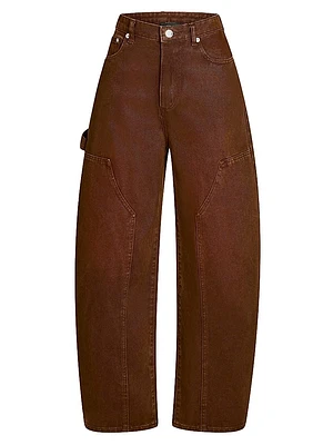 Marbel Mid Rise Barrel Jeans