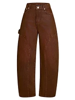 Marbel Mid Rise Barrel Jeans
