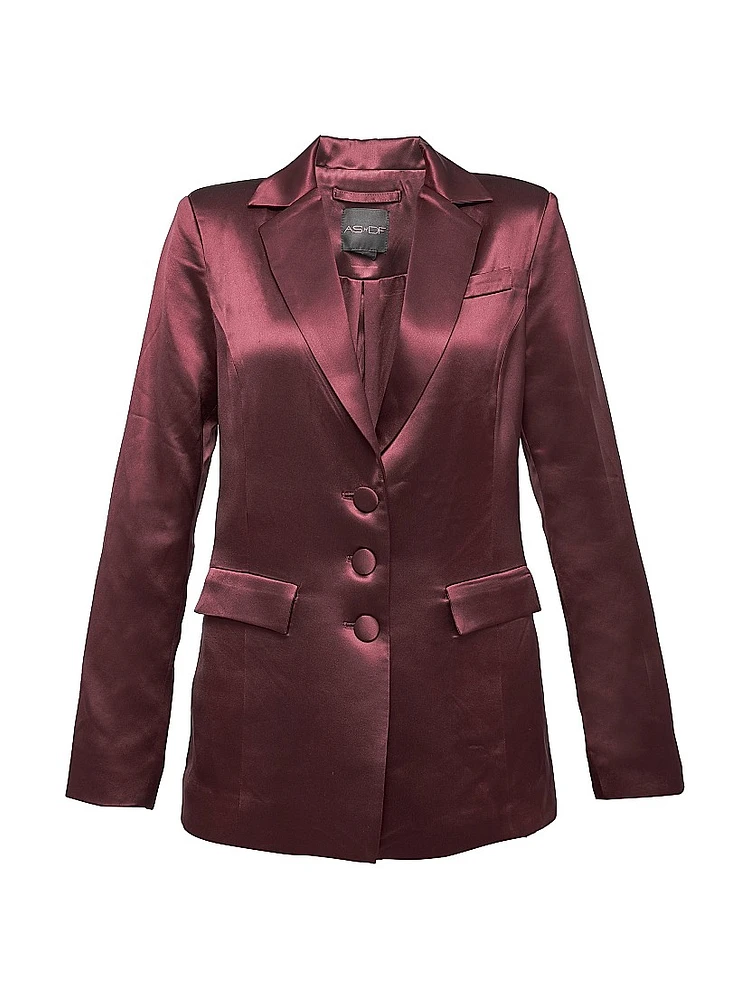 Collins Satin Boyfriend Blazer