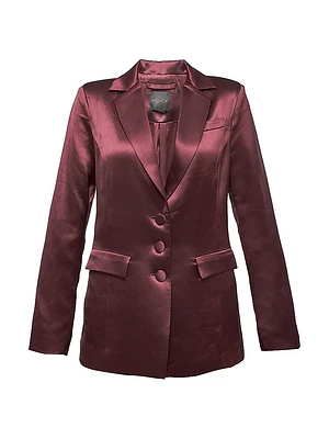 Collins Satin Boyfriend Blazer