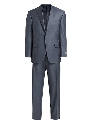 Micro Houndstooth Classic-Fit Wool Suit