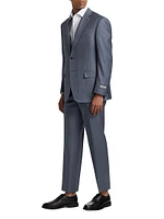 Micro Houndstooth Classic-Fit Wool Suit