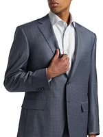 Micro Houndstooth Classic-Fit Wool Suit