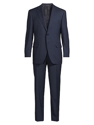Microcheck Classic-Fit Wool Suit