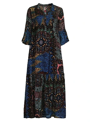 Nash Paisley Midi-Dress