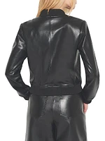 Dixie Recycled Leather Bomber Jacket