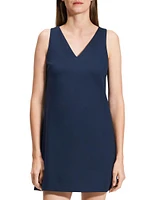 V-Neck Shift Minidress