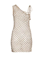 Serene Crochet One-Shoulder Cover-Up