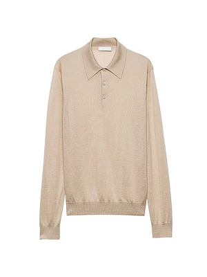 Cashmere and Silk Polo Shirt
