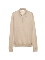 Cashmere and Silk Polo Shirt