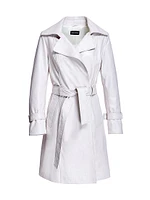 Leather Belted Trenchcoat