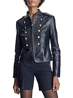 Leather Military Jacket