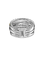 Crossover Five Row Ring Sterling Silver