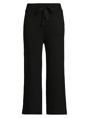 French Terry Wide-Leg Pants