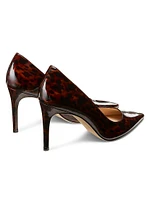 Power Tortoiseshell Patent Leather Pumps