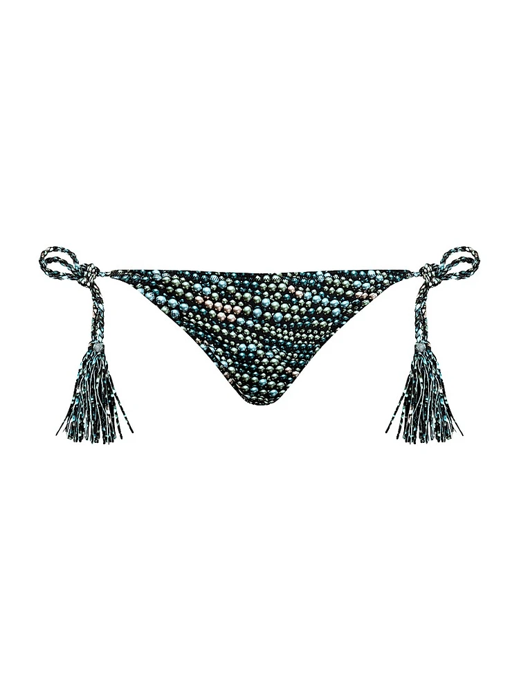 Abstract Side-Tie Bikini Bottom