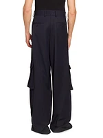 Piers Wool Pleated Cargo Pants