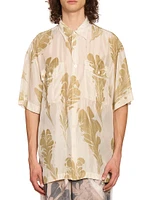 Cass Silk Button-Front Shirt