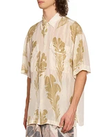 Cass Silk Button-Front Shirt