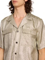Cameron Shimmering Lamé Shirt