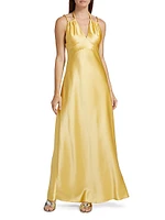 Woodlake Satin Maxi Dress