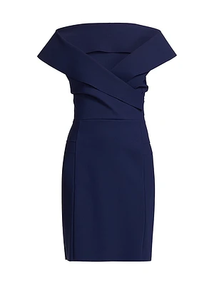 Nosma Button-Front Cocktail Dress