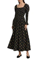 Wilmina Floral Smocked Maxi-Dress