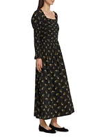 Wilmina Floral Smocked Maxi-Dress