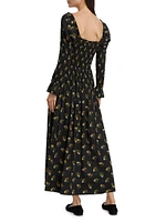 Wilmina Floral Smocked Maxi-Dress