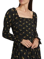Wilmina Floral Smocked Maxi-Dress