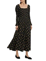 Wilmina Floral Smocked Maxi-Dress