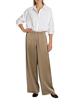 Demi Wide-Leg Pull-On Pants