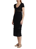 Aurore Open-Knit Cotton Dress